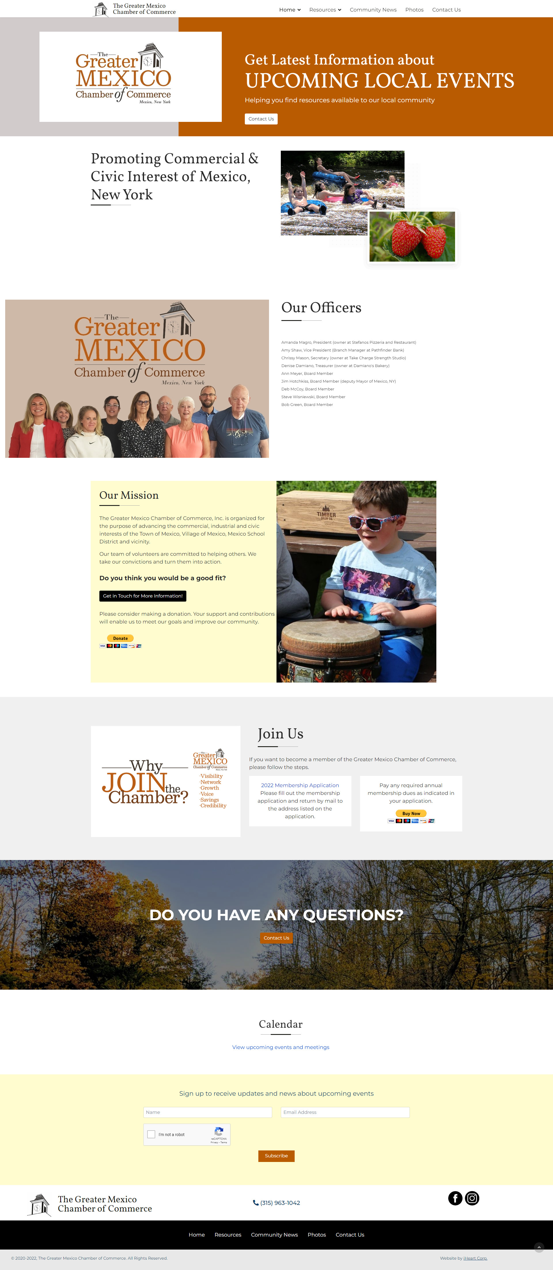 Image of Chamber of Commerce Website